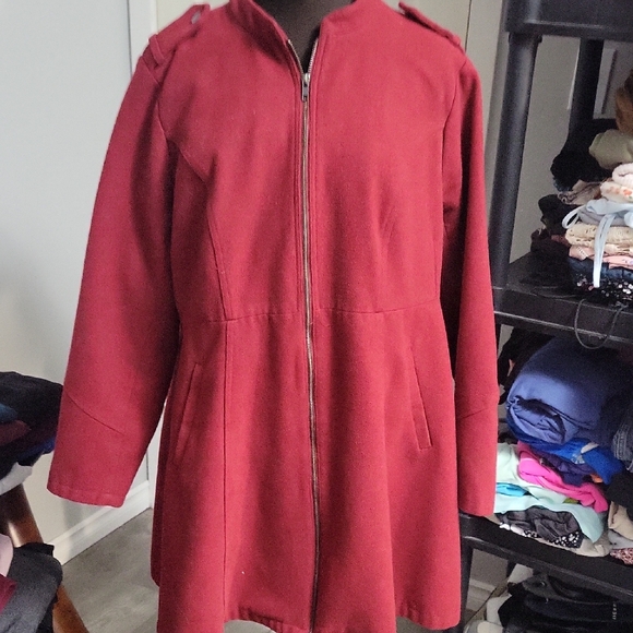 torrid Jackets & Blazers - 🥶Size 2 Torrid Fit And Flare Wool Mix Jacket